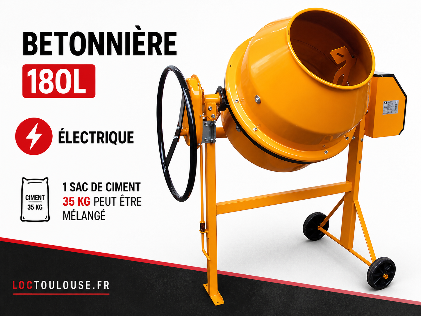 Combien coûte une location de bétonnière à Toulouse ?
